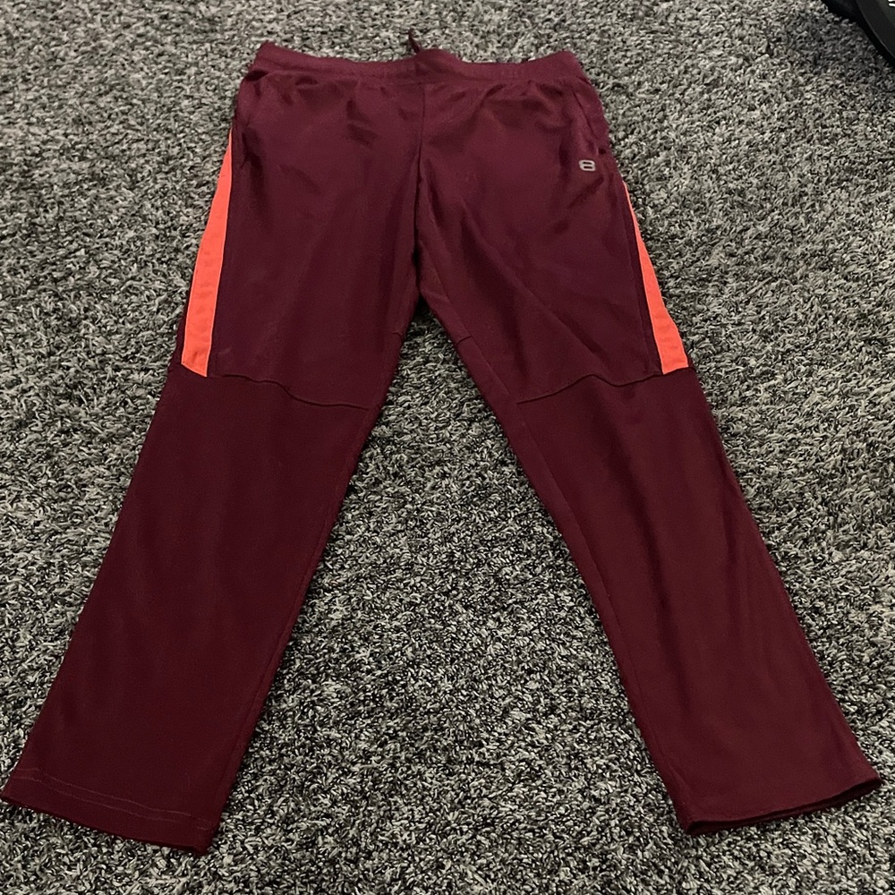 Layer 8 Burgundy QWICK DRY Athletic Pants(XL-14/16)